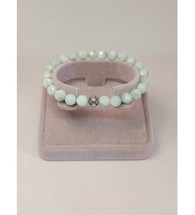 Larimar Taşı Faset Kesim 8mm Unisex Bileklik (42535-tek)