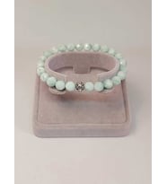 Larimar Taşı Faset Kesim 8mm Unisex Bileklik (42535-tek)