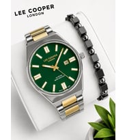 Lee Cooper Erkek Kol Saati 50 Mt Suya Dayanıklı Çelik Kordon Bileklik Hediyeli VS.BLKT.1038