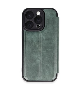 iPhone 16 Pro Max Kılıf Flip Cover - Koyu Yeşil