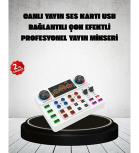 Canlı Yayın ve Karaoke İçin Profesyonel Ses Kartı Bluetooth Destekli