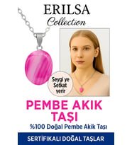 Sertifikalı Oval Pembe Akik Taşı Kolye – Sevgi, Sakinlik ve Ruhsal Denge Taşı (Çok Renkli)