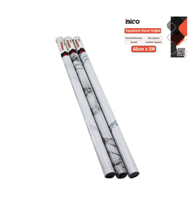 2MT X 60CM BEYAZ MERMER DESENLİ TEZGAH ÜSTÜ FOLYO STİCKER - DUVAR KAĞIT KENDİNDEN YAPIŞKANLI - EKO DEKORASYON - DAYANIKLI (Standart)