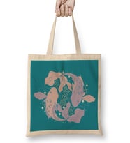 Pisces Fish lilac Bez Çanta Uzun Saplı
