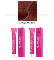 2 li Set Premium 7.3 Koyu Altın Sarısı - Kalıcı Krem Saç Boyası 2 X 50 g Tüp