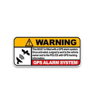 4 adet Gps Tracing Takip Etiketi Uyarı Yapıştırması 10cm  md12