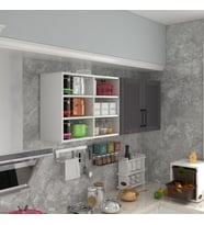 Kenzlife hazır mutfak dolabı patlıcan90 gri mod2 90*160*32 mebran kapak suntalam gövde