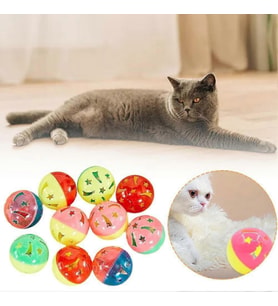 4'lü Çıngıraklı Top Kedi Oyuncağı