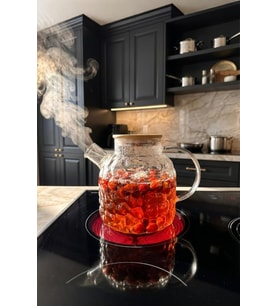 Bambum Juliet - Bambu Kapaklı Cam Demlik 1500ml