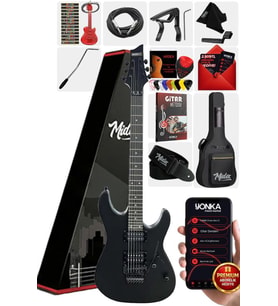 Midex GRX-300-BAG Profesyonel Elektro Gitar Seti Akçaağaç (Humbucker-Humbucker)