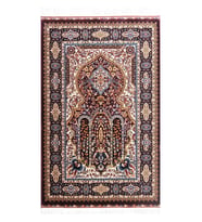 Lale Mihrap  Seccade  Ultra Lüks % 100 Modal, Sık Dokuma Halı  Seccade- Bordo (80x120 cm)