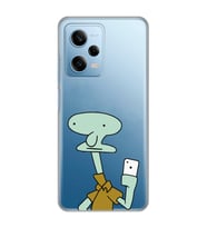 Redmi Note 12 Pro 5G Uyumlu Squidward Selfie Tasarımlı Şeffaf Telefon Kılıfı