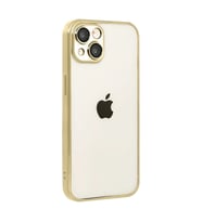 Apple İphone 15 Razer Lensli Silikon - Gold