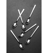 6 Parça 6 Kişilik Natural Düz Çay Kaşığı
