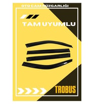 Renault Clio 4 2012-2018 HB Tam Uyumlu Mügen Cam Rüzgarlığı 4lü (Siyah)