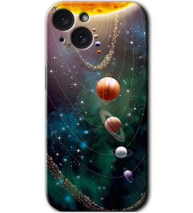 İphone 15 Plus Kılıf HD Desen Baskılı Kılıf - Cosmos