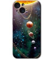 İphone 15 Plus Kılıf HD Desen Baskılı Kılıf - Cosmos