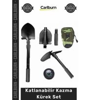 #KazmaKürek Portatif Katlanabilir Kamp Doğa Tutkunları Çok Fonksiyonlu Testere Pusula Kazma Kürek Se