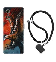 General Mobile GM 21 Pro GM 22 Pro Plus Kılıf Boyun Askılı Silikon Kartal Uçarken 1718