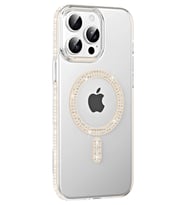 Durukar® iPhone 15 Pro Move Taşlı Magsafe Kapak - Pembe
