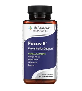 LifeSeasons, Focus-R, Concentration Support, 60 Veg Capsules. Usa Version.3964 (Renksiz)