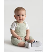 LCW baby Yeşil Erkek Bebek Salopet Ve Tişört