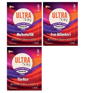 LGS 8.Sınıf Ultra Serisi Matematik Fen Bilimleri ve Türkçe Denemeleri