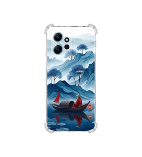 PrintiFy Xiaomi Redmi Note124g ile Uyumlu Simya Serisi Sonsuz Akış Tasarımlı Uv Baskılı Köşe Korumalı Antişok Kılıf