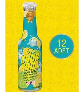 Bir Churchill Efsane Lezzet Limon Aromalı Doğal Mineralli Gazlı İçecek - Tuzlu - 12 ADET