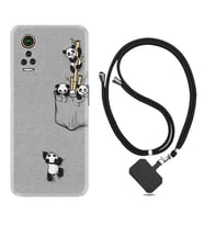 General Mobile GM 21 Pro GM 22 Pro Plus Kılıf Boyun Askılı Silikon Pandalar 1798