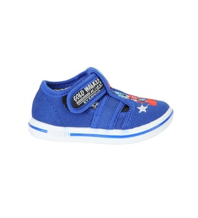 Walker Kids 22-sdt Cırtlı Keten Erkek Bebe Çocuk Sandalet (Saks)