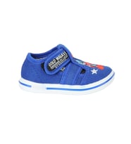 Walker Kids 22-sdt Cırtlı Keten Erkek Bebe Çocuk Sandalet (Saks)