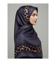 Soft Zarif Leopar Desenli Moda Trend Şal 70 x180