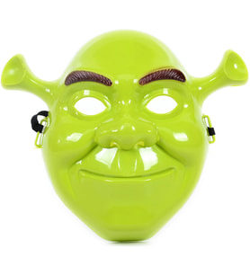 Yeşil Shrek Maskesi 21x25 cm