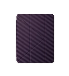 iPad Air 5 (2022) Uyumlu Renkli Karbon Trifolding Kalem Bölmeli Tablet Kılıfı