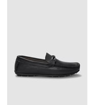 Hakiki Deri Siyah Tokalı Erkek Loafer