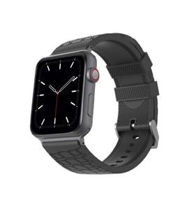 Watch Kordonu Kayışı 38MM 40MM Yumuşak Doku Alerjen İçermez Malzeme WA03 (Siyah)