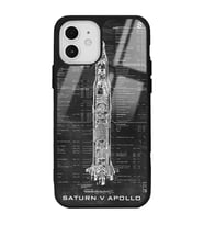 iPhone 12 Apollo Plan Tasarımlı Glossy Telefon Kılıfı