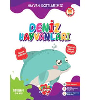 Hayvan Dostlarımız - Deniz Hayvanları Seviye 4 (5-6 Yaş)
