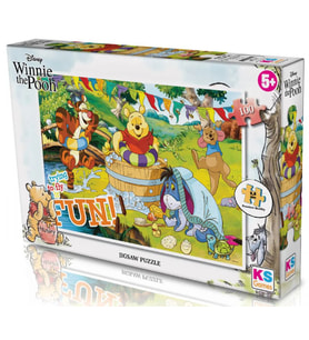 KS Games Kız ve Erkek Çocuk Winnie The Pooh Lisanslı 100 Parça Puzzle - WN714