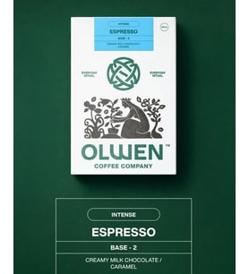 OLWEN Espresso Çekirdek Kahve Kahve Base 2 - 1 Kg ( Kremalı sütlü çiko lata, Karamel ,Yoğun)