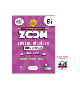 Günay Yayınları 2025-2026 6. Sınıf ZOOM Sosyal Bilgiler Soru Bankası Yeni Nesil Sorularla Güncel Müfredat (Çok Renkli)