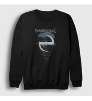 Presmono Unisex Siyah Logo V3 Evanescence Sweatshirt 383891tt
