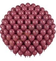 Rosewood Renk Lateks Retro Balon (30 cm) - 100 Adet