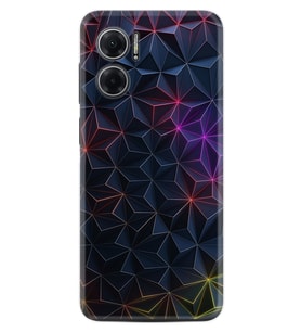 Xiaomi Redmi Note 11E Kılıf Silikon Desen Özel Seri Renkli Prizmalar 1783