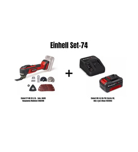Einhell Set-74(TP-MG 18 Li BL Akülü Raspalama Makinesi+18V 4,0 Ah Akü & Şarj Cihazı)