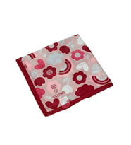 Valino Soft Pamuk Çocuk Desenli Eşarp 70x70 cm (Bordo)
