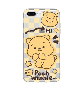 Iphone 7 Plus / 8 Plus Uyumlu Winnie The Pooh Desenli Şeffaf Telefon Kılıfı
