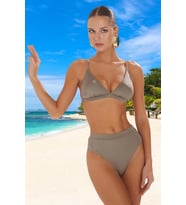Tasarım Bikini Takımı Esnek Kumaş Özel Şık Detaylı Ergonomik Kesim Plaj Ve Havuz İçin