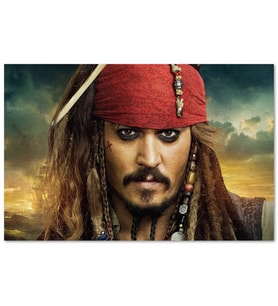 Cakatablo Karayip Korsanları Jack Sparrow Görsel MDF Tablo